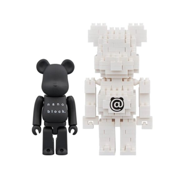 Bearbrick x Nanoblock 2-Pack Set B Toy Figure - Picture 1 of 3